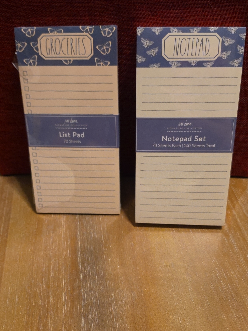 Rae Dunn 2 Notepads Groceries & To Do List